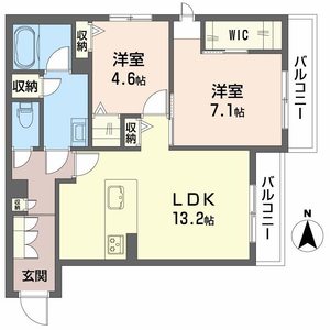 グランコート北浦 0203号室