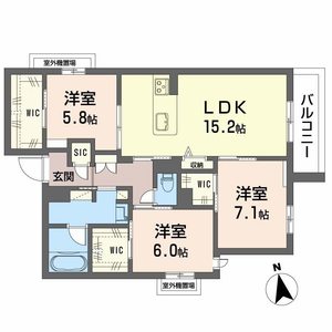 シャーメゾン　ルミエール西田辺 0301号室