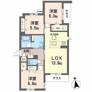 シャーメゾン　伽羅橋 0101号室