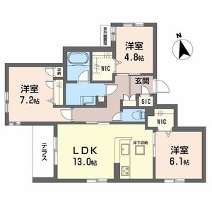 シャーメゾン　伽羅橋 0102号室