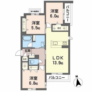 シャーメゾン　伽羅橋 0301号室