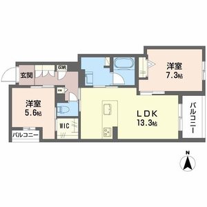 シャーメゾン　香芝　ワイケイ 0302号室