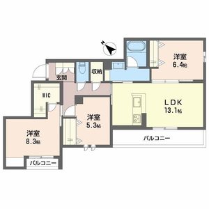 シャーメゾン　グラニテ 0203号室