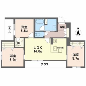 ヒュッゲ　コート 0102号室