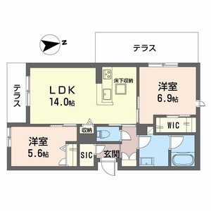 シャーメゾン渋川Ⅲ 0101号室