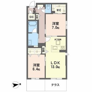 シャーメゾン渋川Ⅲ 0102号室