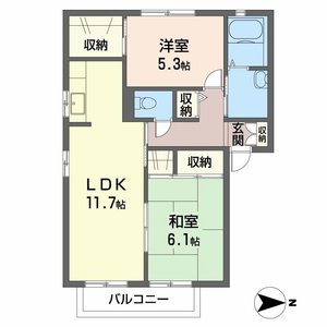 セントラヴィーヌ山手Ⅱ B201号室