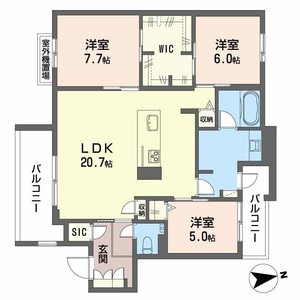 ザ　パークサイド上八 0203号室