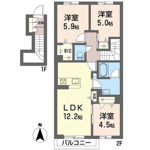 ル　ボヌール 0202号室