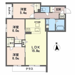 シャーメゾン　バルーンフラワー 0105号室