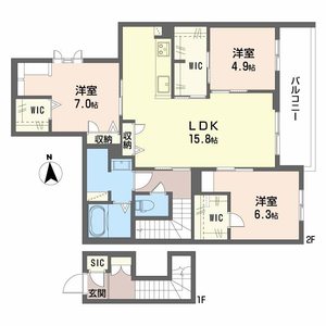 シャーメゾン　バルーンフラワー 0201号室