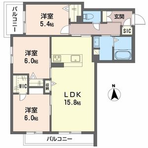 シャーメゾン　バルーンフラワー 0205号室
