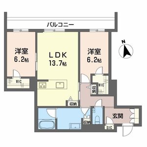 ＣＥＬＦＥＮＡ　宝塚・川面　ＨａｕｔＤｅＧａｍｍｅ 0205号室
