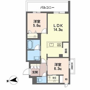 シャーメゾン　ブルーム　楠葉 0302号室