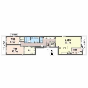シャーメゾン上松屋町 0301号室