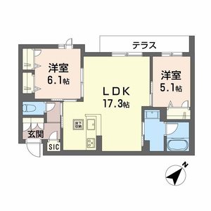 シャーメゾン　エクロール【みらいエコ※一部除く】 0101号室