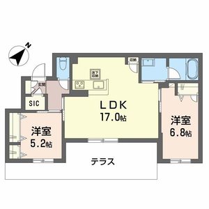 シャーメゾン　エクロール【みらいエコ※一部除く】 0102号室