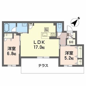 シャーメゾン　エクロール【みらいエコ※一部除く】 0103号室