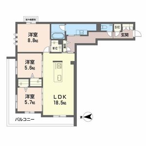 シャーメゾン東雲 0205号室