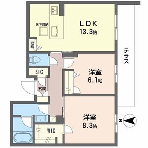 シャーメゾン門松 0102号室
