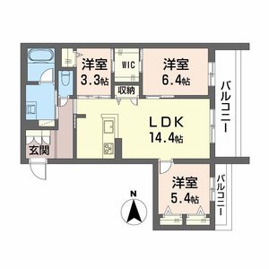 シャーメゾン　シルヴァン 0205号室