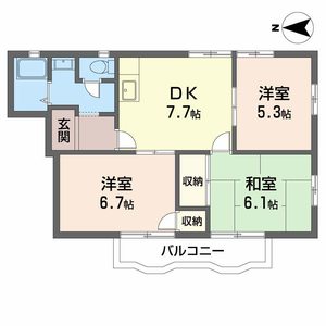 フレグランス若葉 0202号室