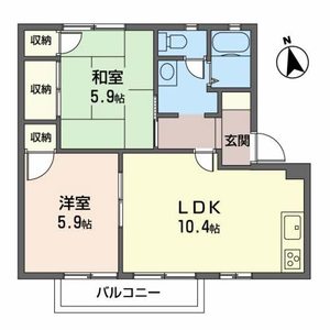 ツインドリームハイツＡ・Ｂ． A202号室