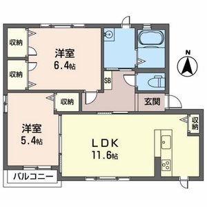 ツインヒルズ B202号室
