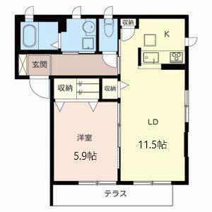 Ｓｈａｒｍａｎｔ　ｖｉｌｌａ C102号室