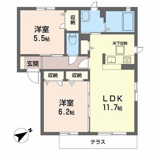 セレスティアル一庫 B102号室