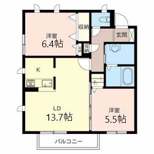 シャーメゾン香里ヒルズ C203号室