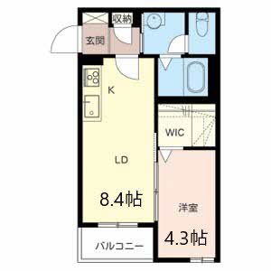 クオーレ　ＴＡＫＡＴＳＵＫＩ 0201号室