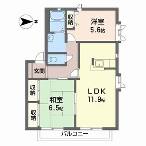 フローラルさぎまち 0201号室