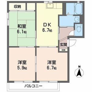 アンリ久津川Ⅲ 0206号室