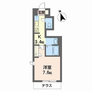 エトワール紫竹Ⅲ 0103号室