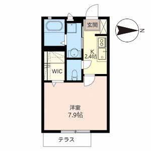 ベルクレールＪ． 0107号室