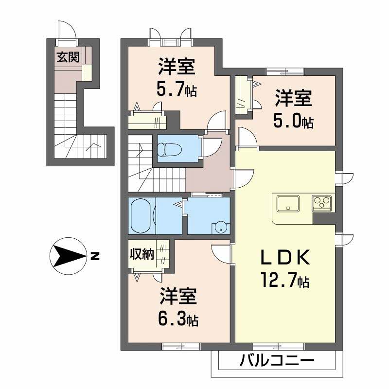 ＭＡＳＴ　ＣＯＵＲＴ加古川南 B201号-2