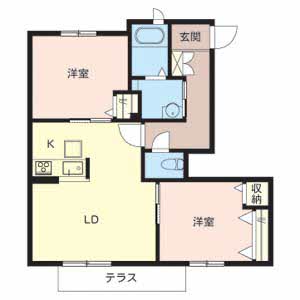 ソレイユ上野芝 0101号-3