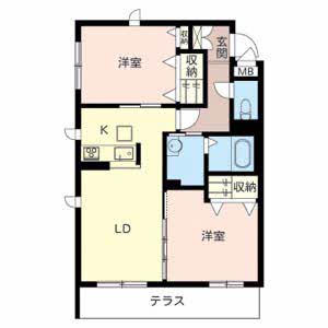 ベレオ宝塚 A106号-2