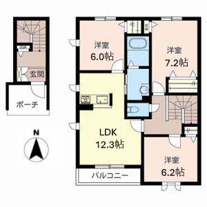 シャーメゾン紀寺Ａ・Ｂ A201号-16