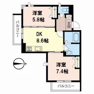 クローバーテラス　Ⅱ0203-2