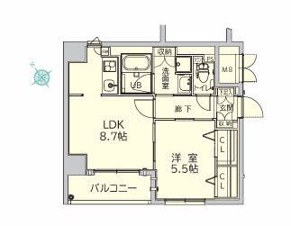 クレスティーク上町台 0703号-2