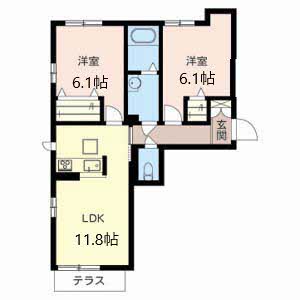 ヴィラ・ソレーユ古曽部 0107号-13