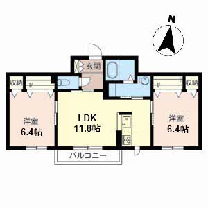 セントリビエ北野田　Ａ棟A202-2