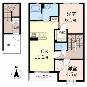 シャーメゾン　カーサ　ベルデ　Ａ・Ｂ A203号-2