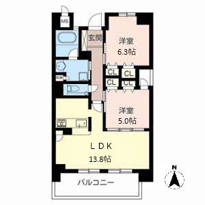 ヴィラ真法院町 0201号-12
