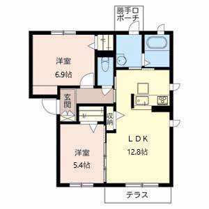 エクラシエ　ガーデンⅢ 0102号-15