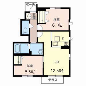 プリムベール豊中　２号館B101-2