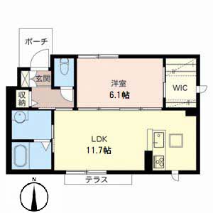 シャーメゾン諸口 A101号-16