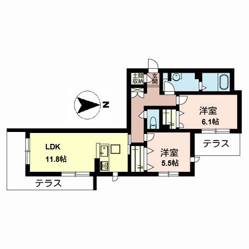 シャーメゾン長吉長原 0101号-4